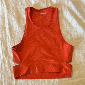 Outdoor Voices Slashback Tank Top - Orange - Size M